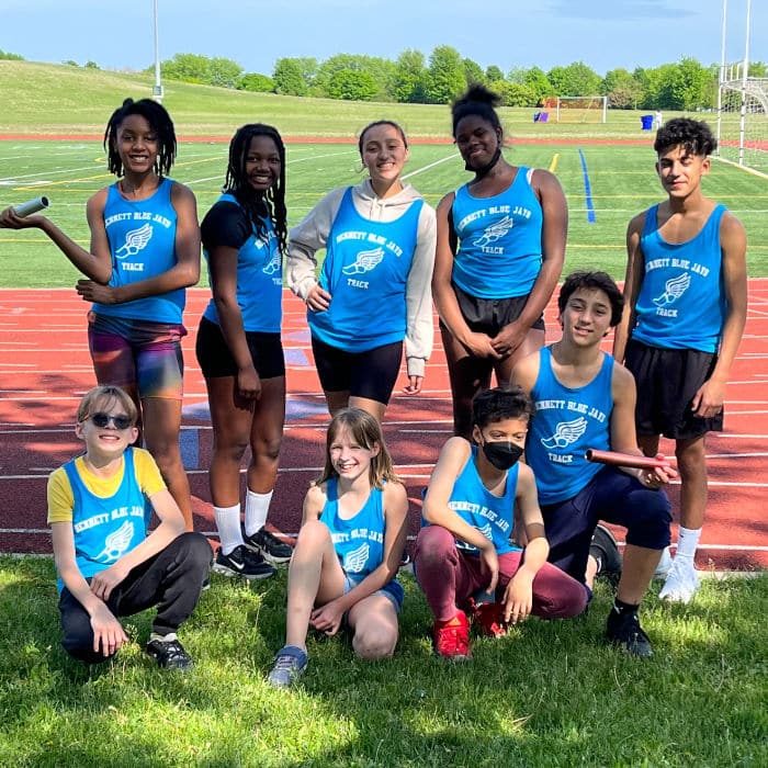 photo of school athletics team