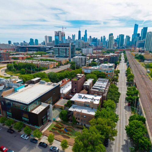 Bennett Campus in Chicago Skyline